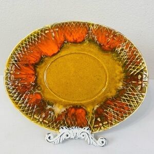 Marcia Of California Pottery Oval Serving Plater 14” x 11”